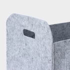 Корзина для хранения Sweet Home, 37×28×22 см, серая - Фото 3