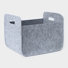 Корзина для хранения Sweet Home, 37×28×22 см, серая - Фото 5