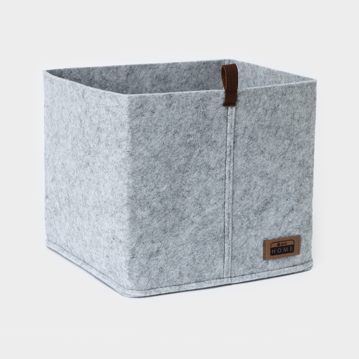 Корзина для хранения Eva Elegance, 28×28×24 см, серый - Фото 1