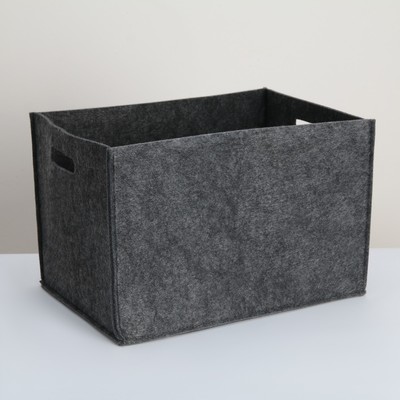 Корзина для хранения Eva Classic, 38×28×25 см, цвет тёмно-серый