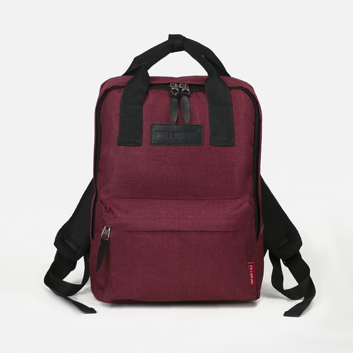 Рюкзак - сумка RISE, текстиль, цвет бордовый - Фото 1