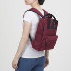 Рюкзак - сумка RISE, текстиль, цвет бордовый - Фото 2