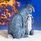 Садовая фигура из полистоуна «Зайчиха и зайчонок», 36×34 см - Фото 5