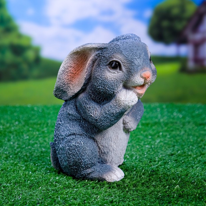 Фигура "Зайка серый" 16х11см - Фото 1