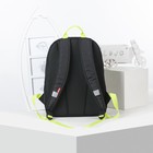 Рюкзак школьный, отдел на молнии, наружный карман, цвет чёрный - Фото 2