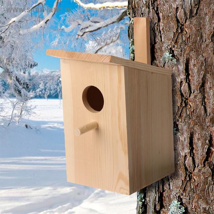 Скворечник со скошенной крышей - Фото 1