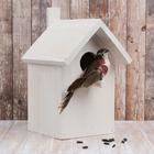 Скворечник, 26,5 × 18,5 × 19 см, белый - Фото 3