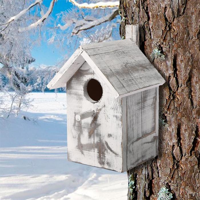 Скворечник, 26,5 × 18,5 × 19 см, состаренный - Фото 1