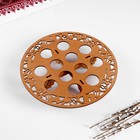 Подставка для яиц пасхальная, 12 ячеек, d=26 см, дерево - Фото 2