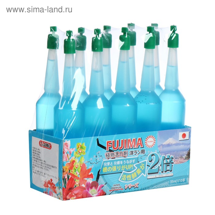 Удобрение Японское FUJIMA для всех видов орхидей, голубой, 35 мл, 10 шт (набор) - Фото 1