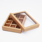 Коробка для конфет, 12 шт., крафт, 19×15×3.5 см - Фото 3