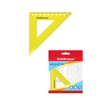 Треугольник 9 см ErichKrause Neon, 45°, желтый, в флоупаке - фото 297617803