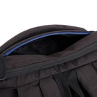 Рюкзак молодёжный, 45 х 32 х 21 см, Grizzly 019, эргономичная спинка, чёрный/синий RQ-019-12 - Фото 5
