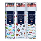 Карандаши 24 цвета Happycolor в металлической тубе, микс - фото 23345359