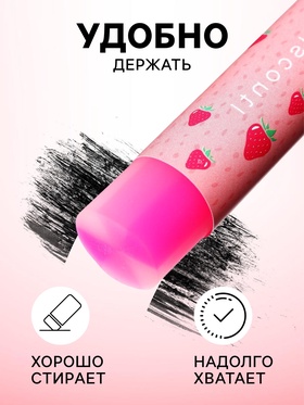 Ластик HappyGraphix Fruit, круглый, мягкий, МИКС