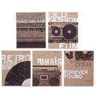 Тетрадь 48 листов в клетку Music Forever, обложка крафт-картон, пластизоль, блок 70г/м2, МИКС - Фото 1