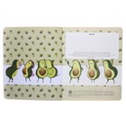 Тетрадь 48 листов в клетку "Авокадо", обложка мелованный картон, ламинация Soft Touch, фольга, МИКС (комплект 5 шт) - фото 45362912