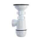 Сифон для мойки "АНИ Пласт" Грот A0150, 3 1/2"х40 мм, с нержавеющей решеткой d=115 мм 4941200