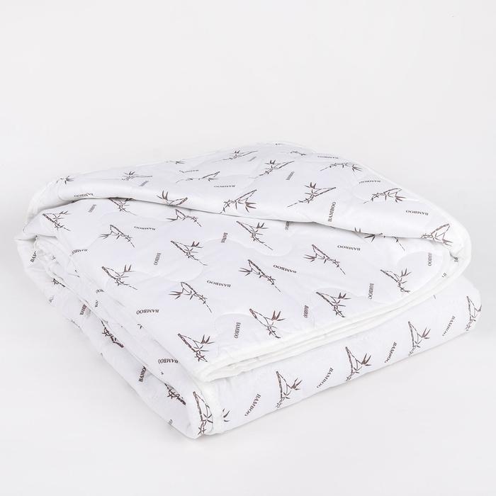 Одеяло всесезонное Адамас «Бамбук», размер 140×205±5 см, 300 г/м², чехол тик, микс