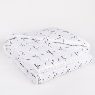 Одеяло всесезонное Адамас "Бамбук", размер 172х205 ± 5 см, 300гр/м2, чехол тик, цвет микс