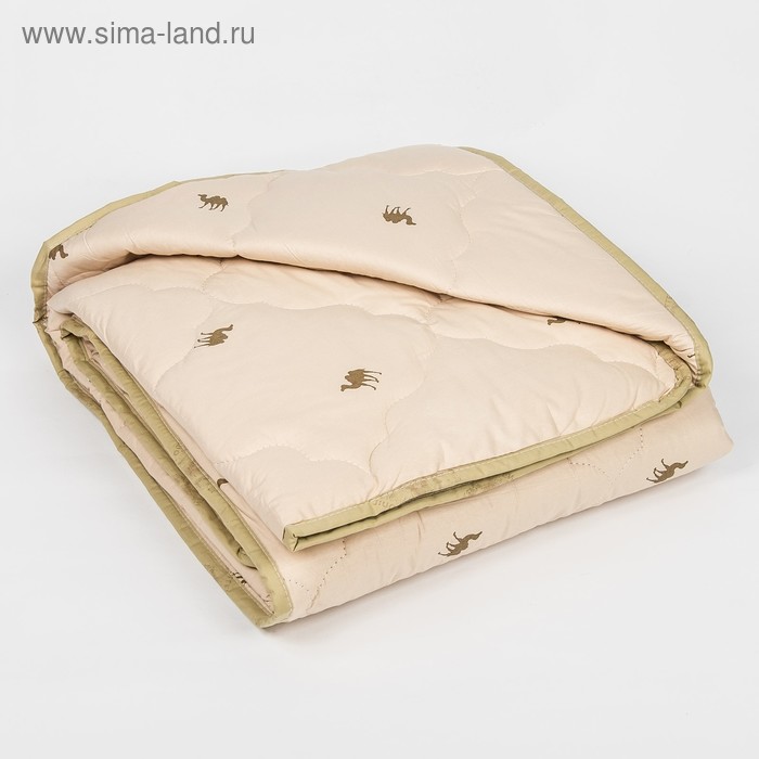 Одеяло всесезонное Адамас "Верблюжья шерсть", размер 172х205 ± 5 см, 300гр/м2, чехол тик
