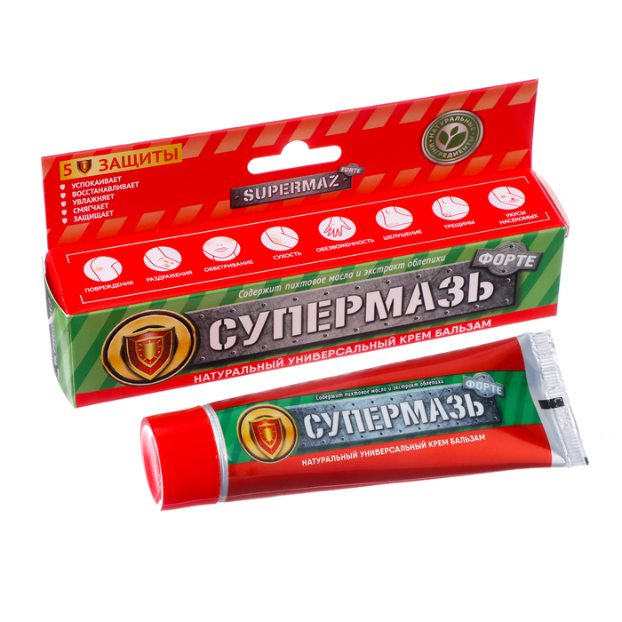 Крем-бальзам «Супермазь Форте», заживляющая, 44 мл - Фото 1