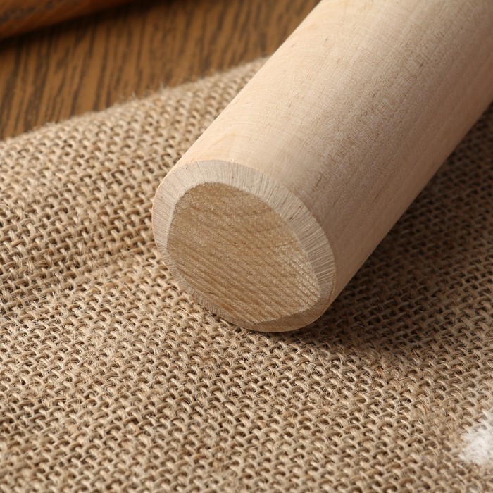 Картофелемялка толкушка деревянная, берёза, 19,5×4,5 см - фото 1882057515