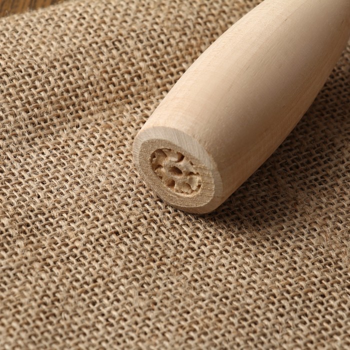 Картофелемялка толкушка деревянная, берёза, 19,5×4,5 см - фото 1882057516