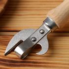 Нож консервный с деревянной ручкой, с заклепками - Фото 2