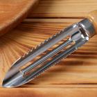 Овощечистка горизонтальная, 17.5×2.3 см, деревянная ручка, нержавеющая сталь - Фото 2