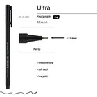 Ручка капиллярная Ultra FINELINER, узел 0.4 мм, стержень черный - фото 9411536