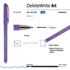 Ручка гелевая со стираемыми чернилами DeleteWrite Art «Сердечки», узел 0.5 мм, синие чернила, матовый корпус Silk Touch, МИКС - Фото 4