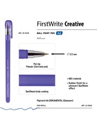 Ручка шариковая BrunoVisconti. Firstwrite. Creative, синий стержень, узел 0.5 мм, матовый корпус, МИКС - фото 121700145