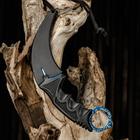 Нож-керамбит "Коготь орла" 20см, клинок 90мм/2,2мм, синяя паутина - Фото 2