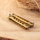 Нож-бабочка «Киллер», 11 см, клинок 48 мм/1 мм, золотистый - Фото 3