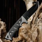 Нож тактический "Альфа" 20,5см, клинок 95мм/3,6мм, шкуросъемный, серый - Фото 5