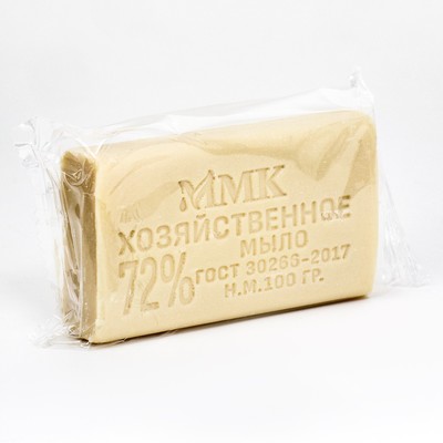 Мыло хозяйственное в прозрачной упаковке 72 % 100 г