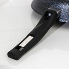 Сковорода «Гранит Star», d=28 см, пластиковая ручка, стеклянная крышка, антипригарное покрытие, цвет чёрный - фото 4304930