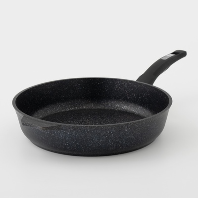 Сковорода Мечта «Гранит Star», d=30 см, пластиковая ручка, антипригарное покрытие, литой алюминий, тёмно-синяя