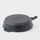 Сковорода Мечта «Гранит Star», d=26 см, пластиковая ручка, антипригарное покрытие, литой алюминий, тёмно-синяя - Фото 3