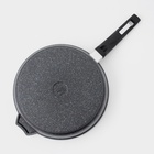 Сковорода Мечта «Гранит Star», d=26 см, пластиковая ручка, антипригарное покрытие, литой алюминий, тёмно-синяя - Фото 4