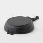 Сковорода Мечта «Гранит Star», d=18 см, пластиковая ручка, антипригарное покрытие, литой алюминий, тёмно-синяя - Фото 3