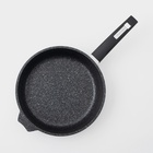 Сковорода Мечта «Гранит Star», d=24 см, пластиковая ручка, антипригарное покрытие, литой алюминий, тёмно-синяя - Фото 2