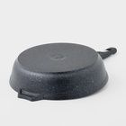 Сковорода Мечта «Гранит Star», d=24 см, пластиковая ручка, антипригарное покрытие, литой алюминий, тёмно-синяя - Фото 3