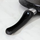 Сковорода блинная «Гранит Black», d=24 см, пластиковая ручка, антипригарное покрытие, цвет чёрный - Фото 4