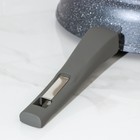 Сковорода «Гранит», d=26 см, антипригарное покрытие, съёмная ручка, стеклянная крышка, цвет серый - фото 4305045