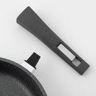 Сковорода Мечта «Гранит», d=24 см, съёмная ручка, антипригарное покрытие, стеклянная крышка, литой алюминий, серая - Фото 5