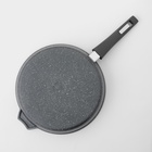 Сковорода Мечта «Гранит», d=24 см, съёмная ручка, антипригарное покрытие, стеклянная крышка, литой алюминий, серая - Фото 7