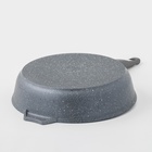 Сковорода Мечта «Гранит», d=28 см, стеклянная крышка, съёмная ручка, антипригарное покрытие, литой алюминий, серая - Фото 7