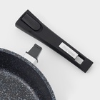 Сковорода Мечта «Гранит Star», d=28 см, съёмная ручка, антипригарное покрытие, литой алюмиий, чёрная - Фото 3